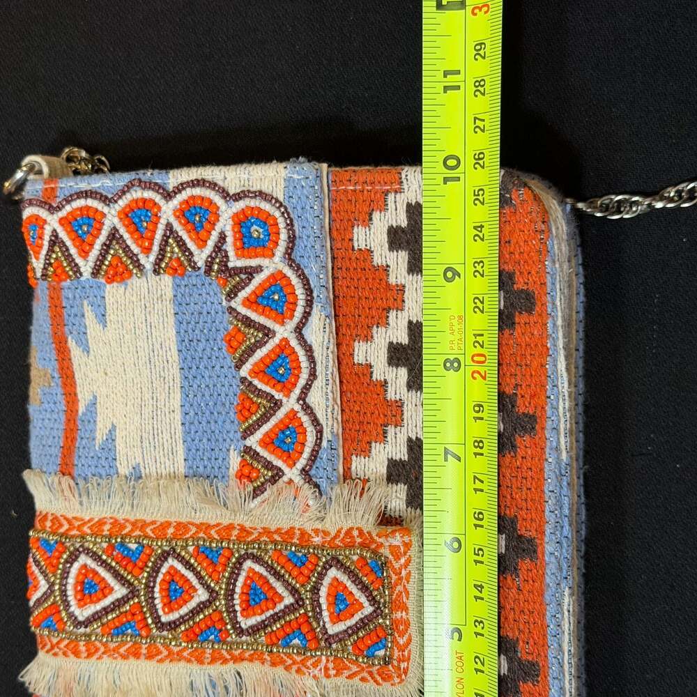 America & Beyond Southwestern Pattern Clutch Crossbody Bag Native American Style - Picture 12 of 16